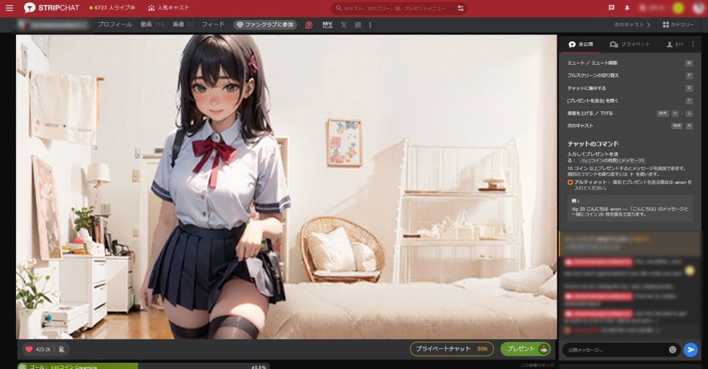 stripchatのチケチャ・グルチャの違いは？5種類のチャットをコスパを徹底解説 のぞき見チャット