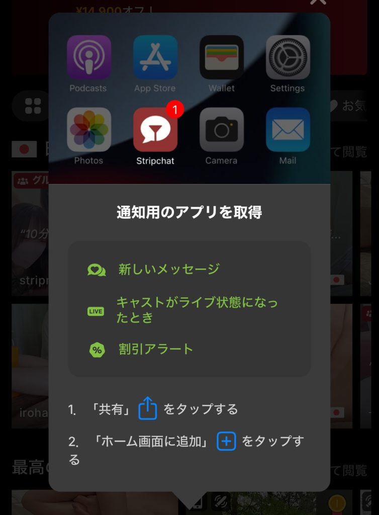 stripchatのアプリは安全？スマホ設定手順やメリデメも紹介　アイフォン手順02